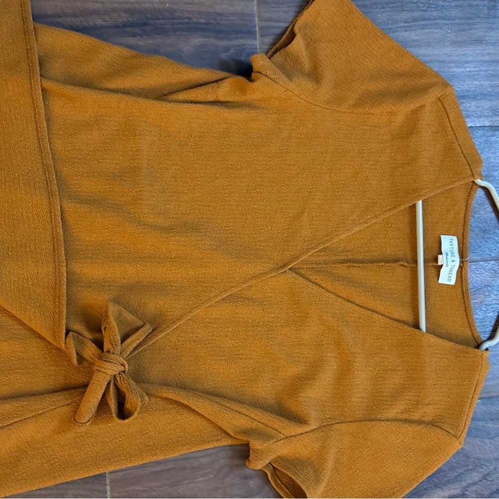 Madewell Mustard Wrap Dress